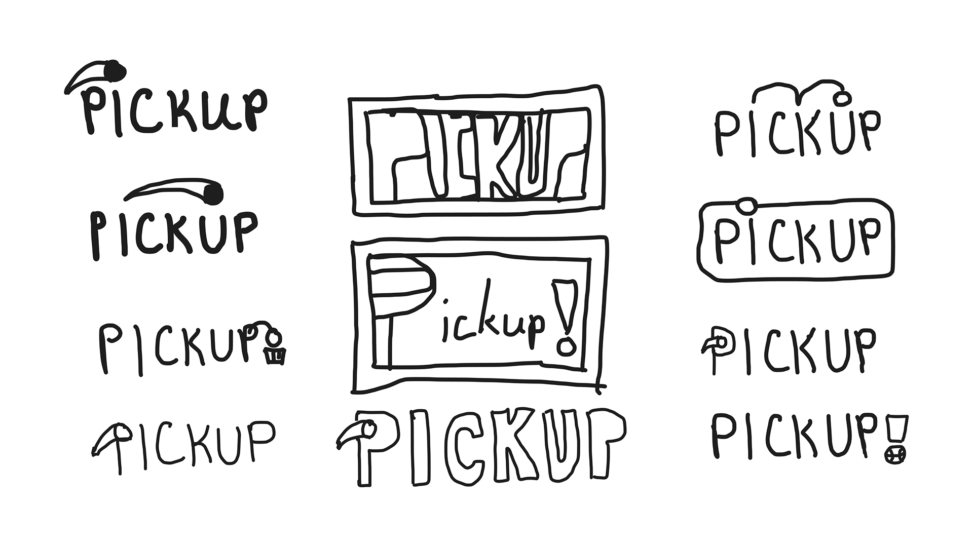 Pickup sketch exploration